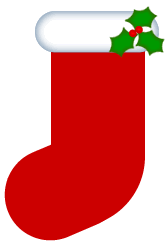 Free Cute Clipart Christmas stocking