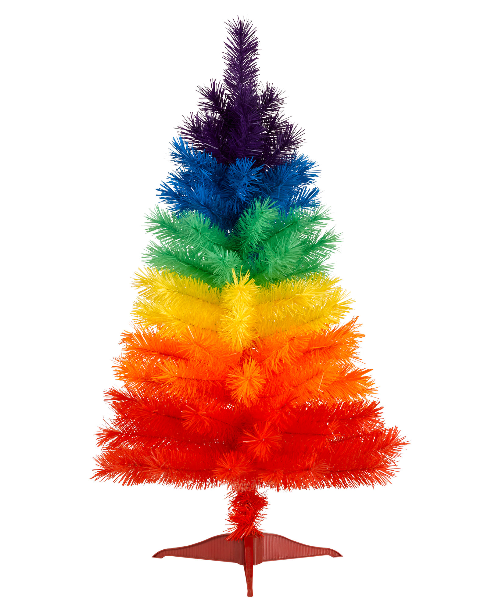 rainbow coloured christmas tree - Clip Art Library