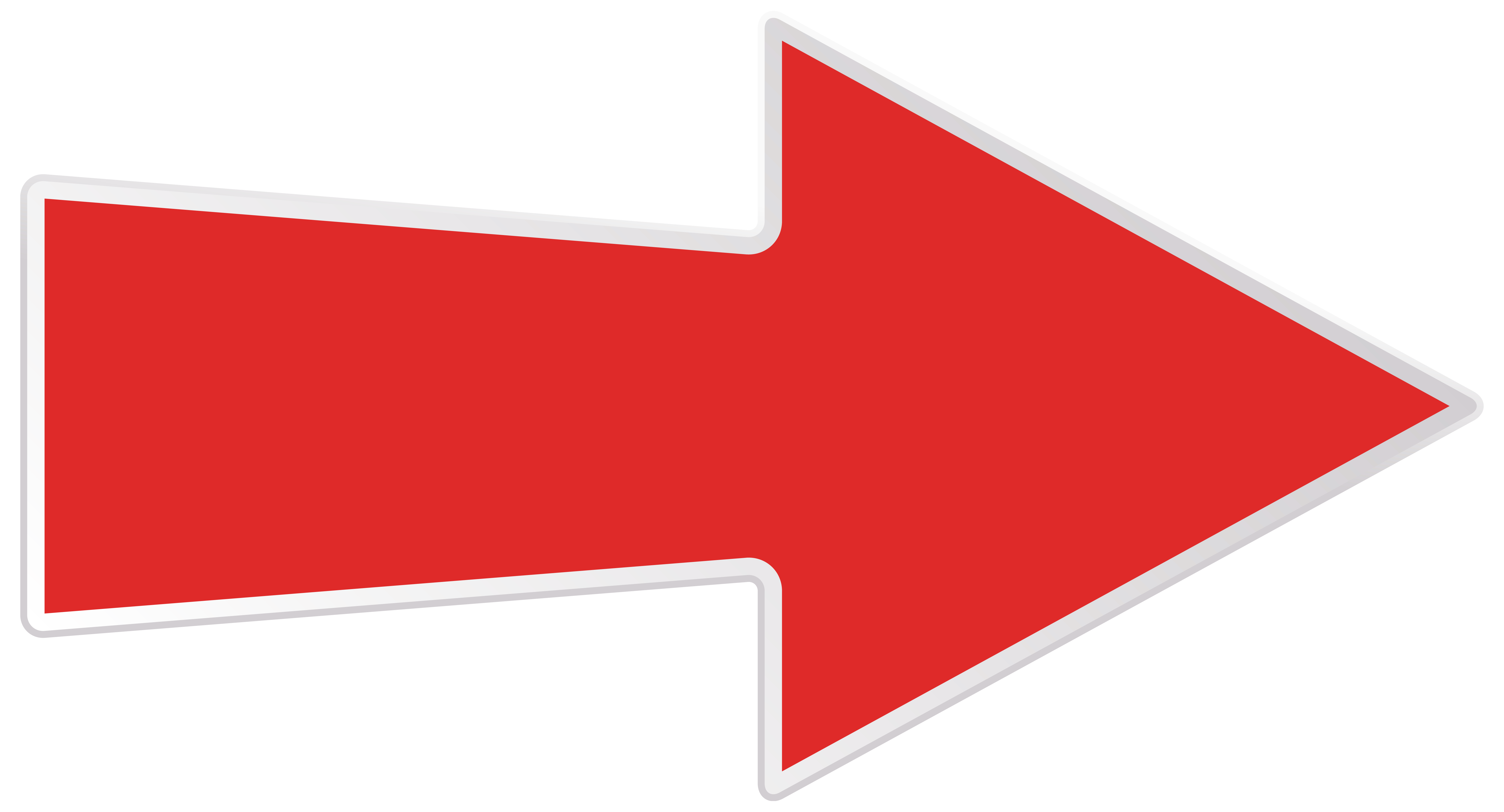 red arrow right curved