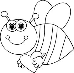 Cute Cartoon Bee Clip Art Image cute cartoon bee with big eyes 