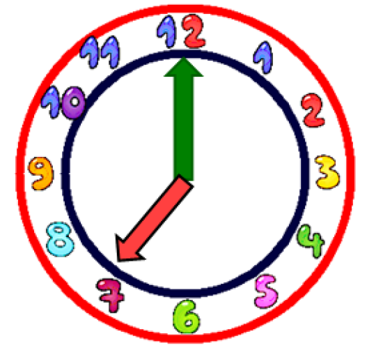 seven o clock clipart - Clip Art Library