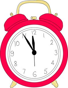 Alarm Clock Red PNG Clip Art Clipart Pinterest Alarm clocks 
