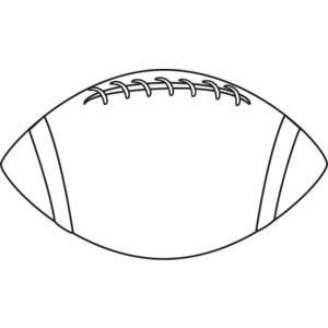 Black And White Football Clipart 