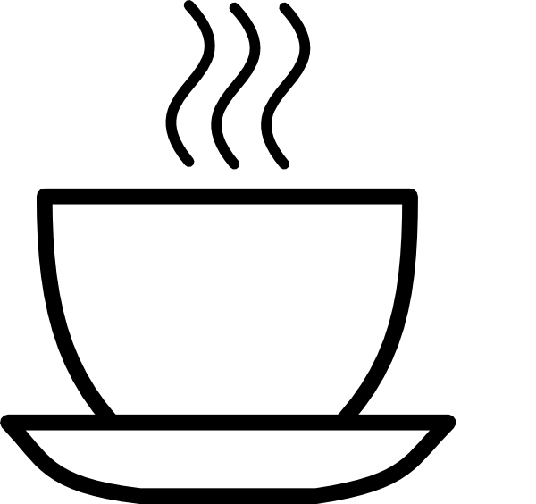 Black And White Coffee Clip Art 