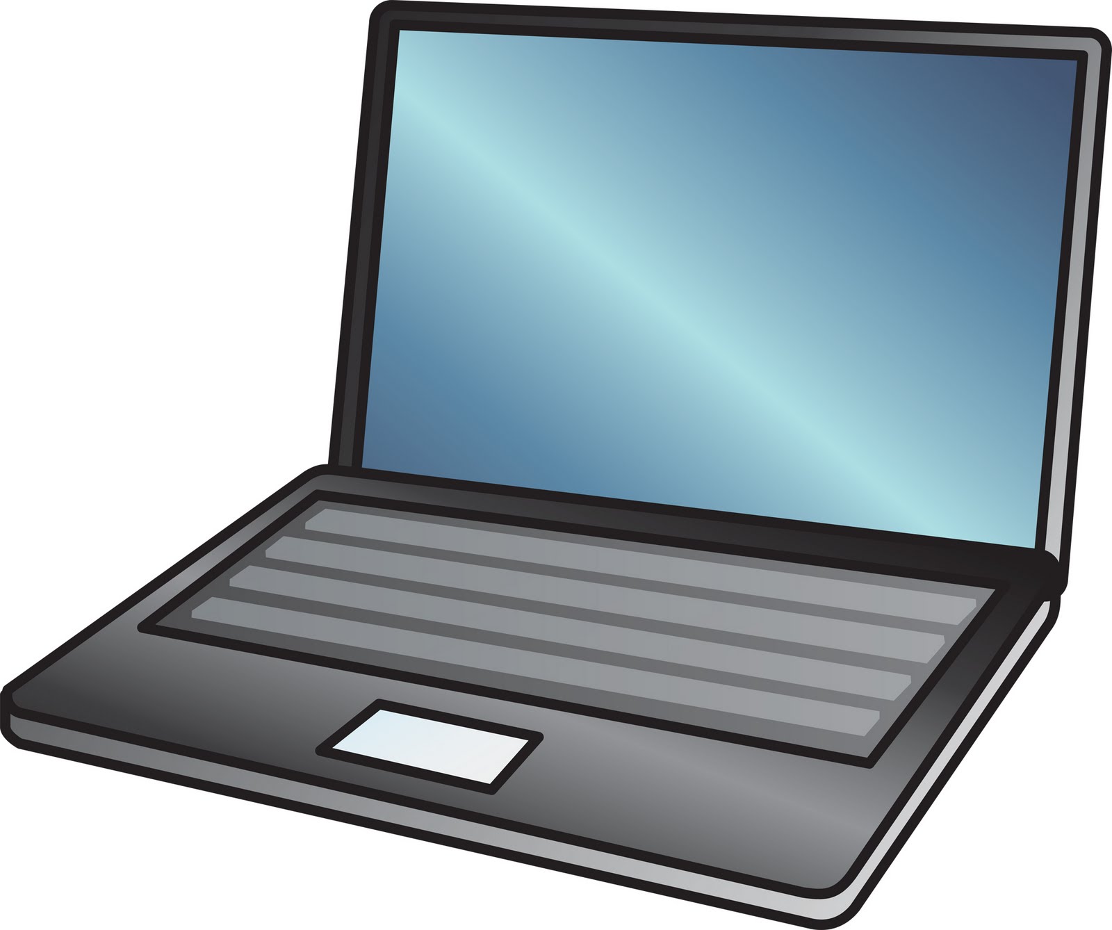 cartoon laptop clipart - Clip Art Library