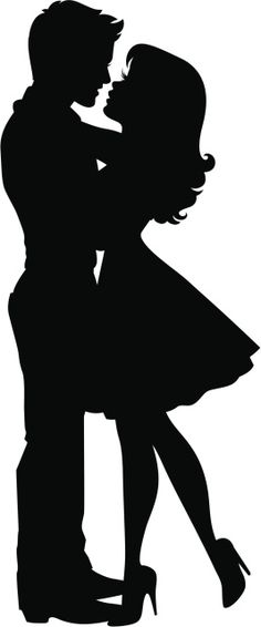 Man And Woman Silhouette Clip Art 