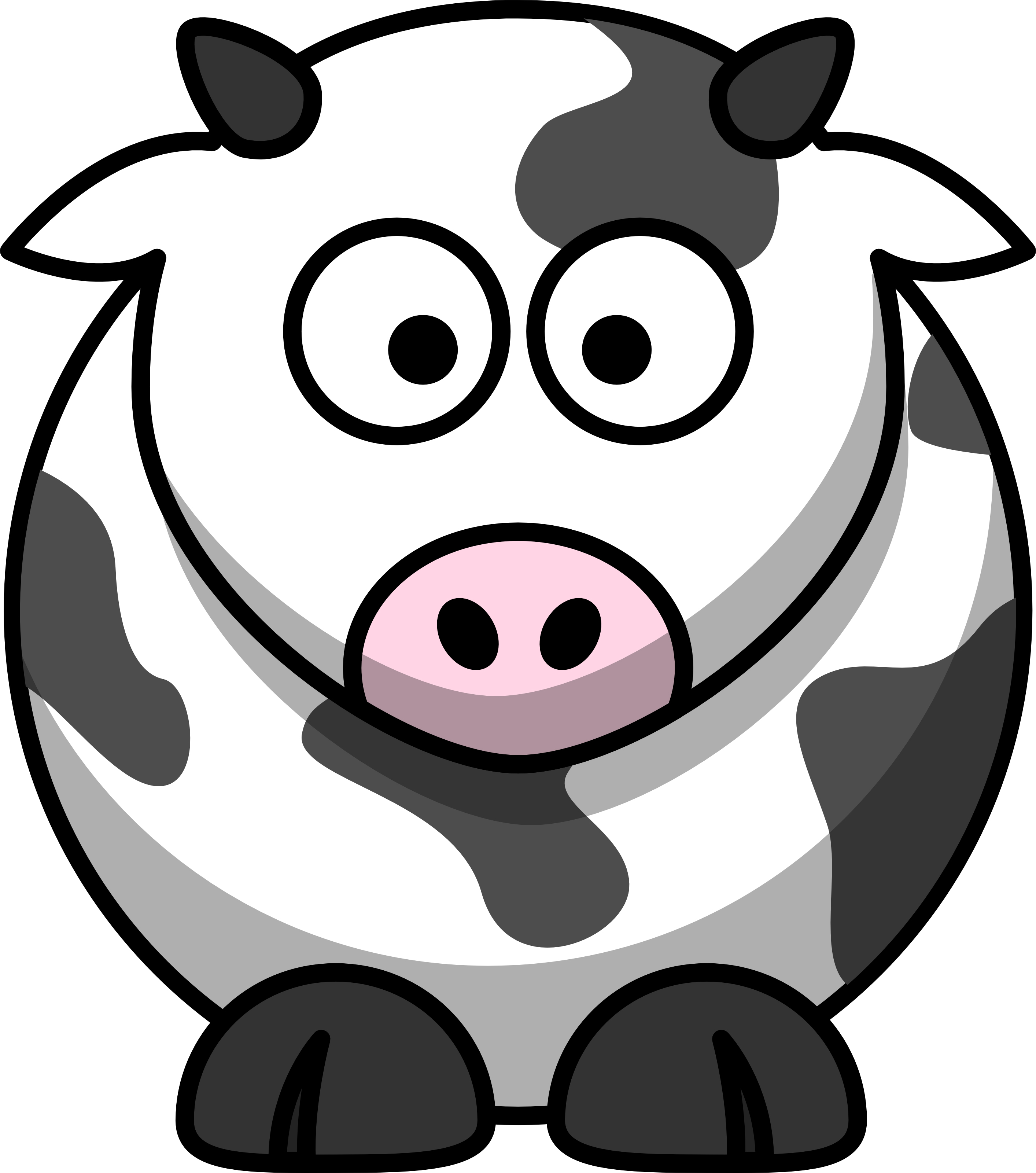 Cartoon Cow Clip Art free