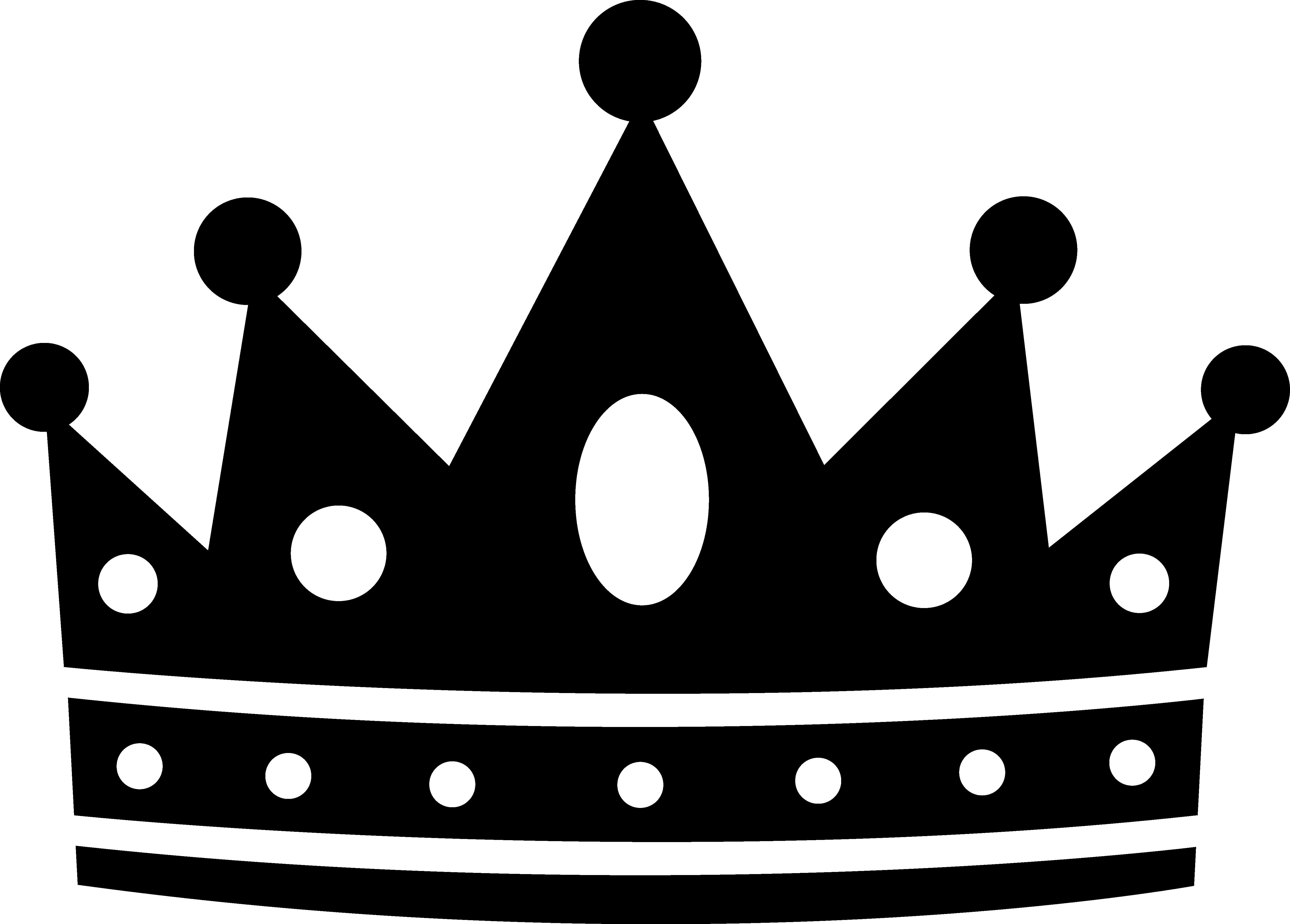 Black Royal Crown Silhouette Free Clip Art_sweetclipart