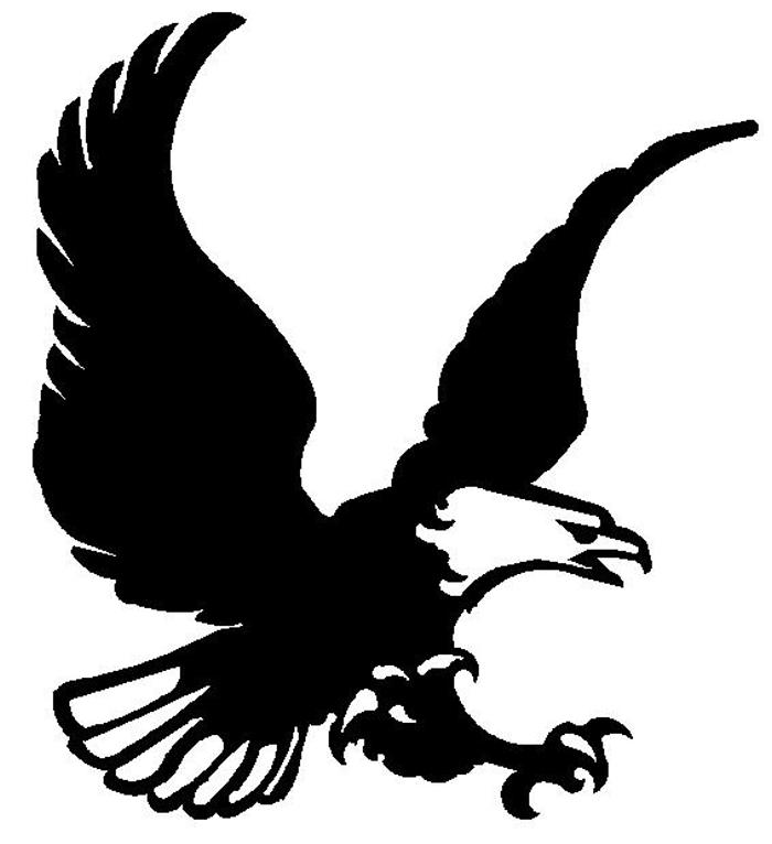 Free Eagle Clipart Black and White Image