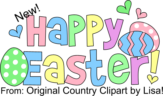 Happy Easter Graphics CollectionCountry Clipart by Lisa