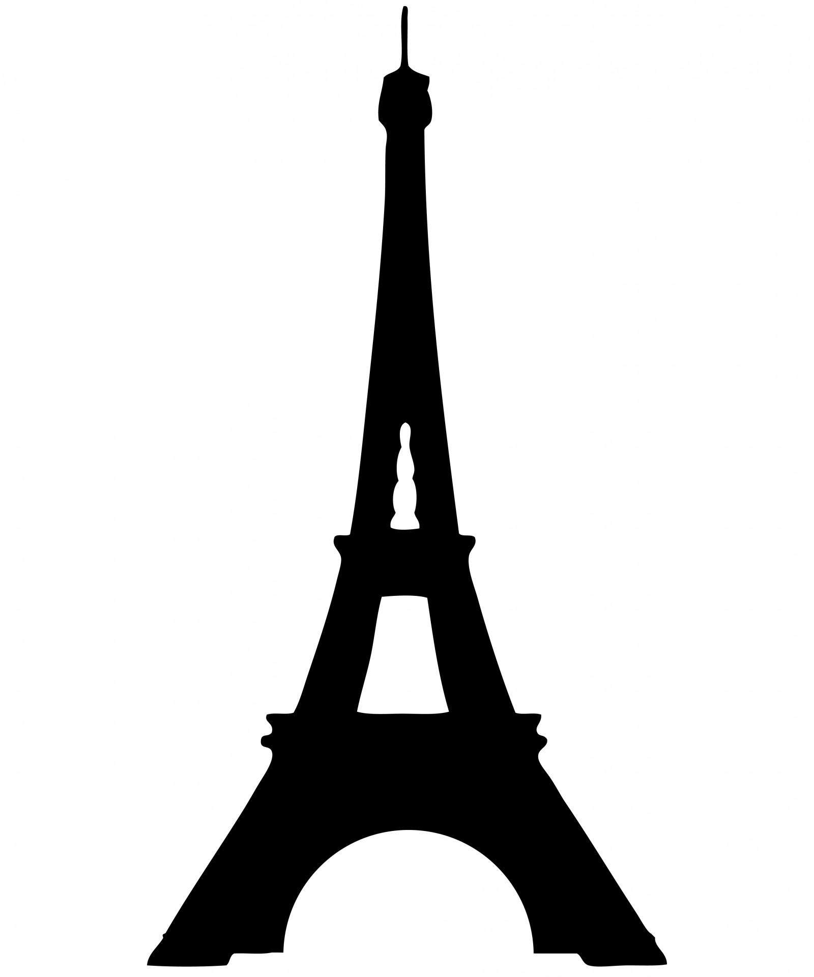 Eiffel Tower Silhouette Clipart Free Stock Photo Public Domain 