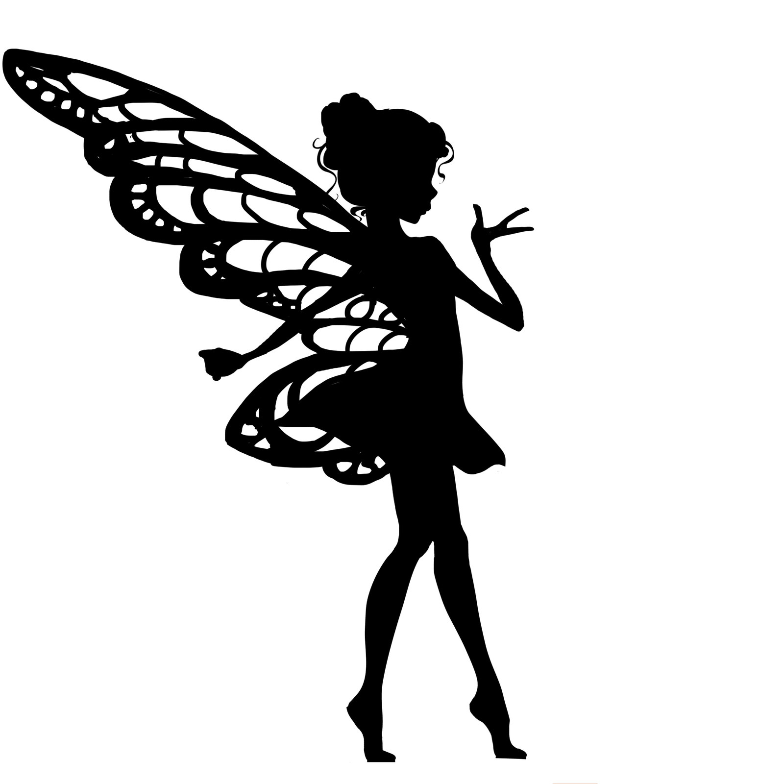black and white fairy Clip Art Library