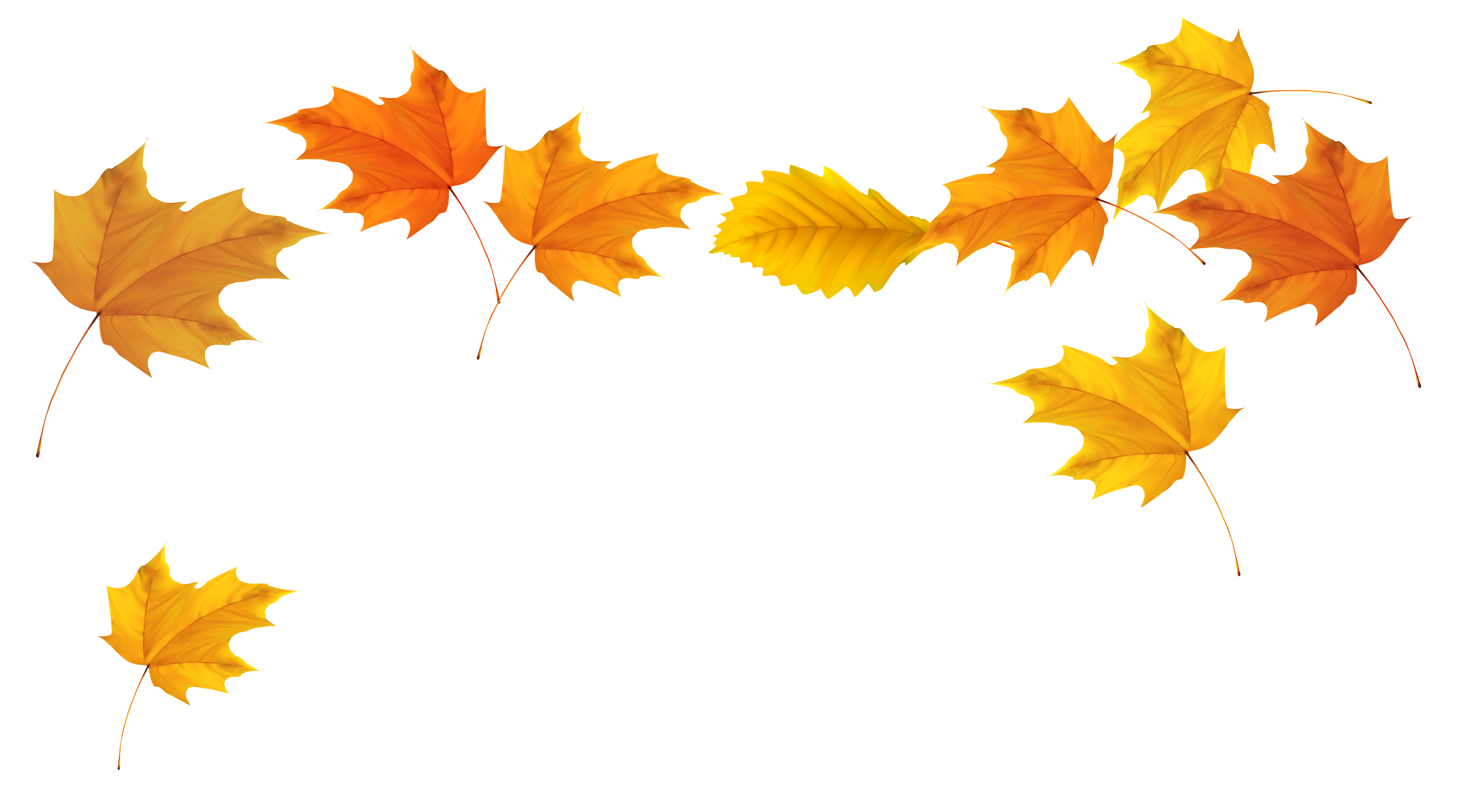 clipart images of fall leaves