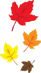 Blowing Fall Leaves Clipart 