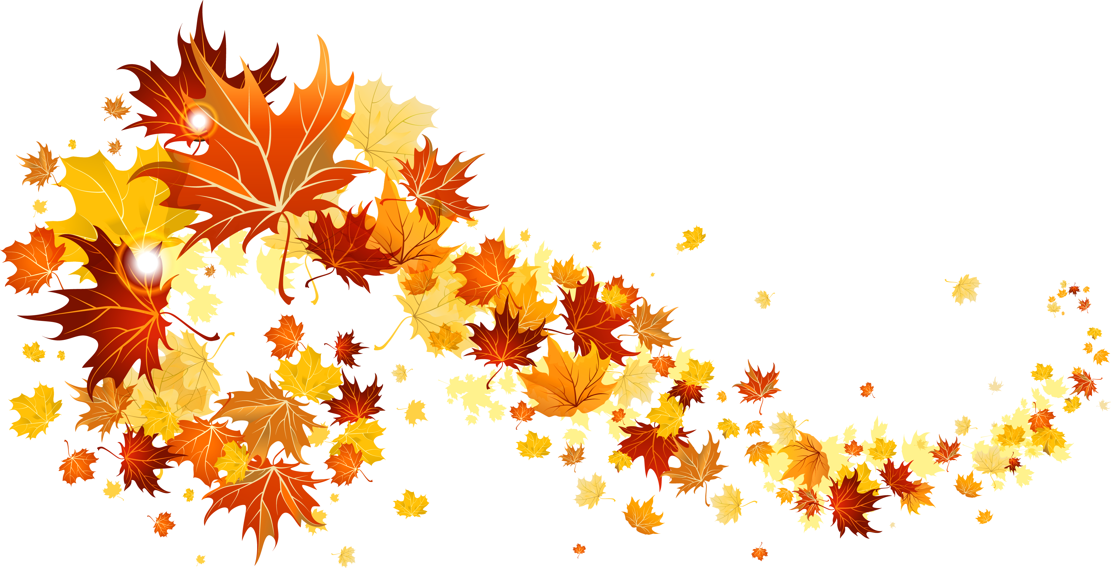 Edit and free download Fall Leaves Transparent Picture