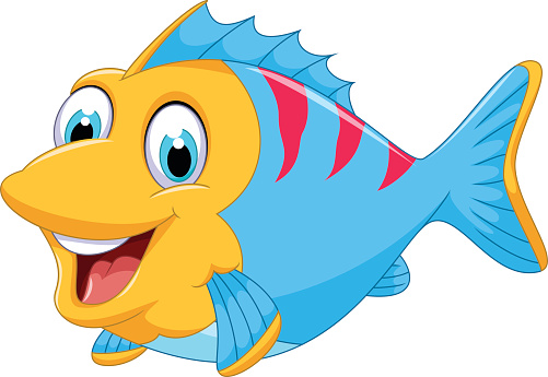 Tropical Fish Clipart Smiling Fish Pencil And In Color Tropical 