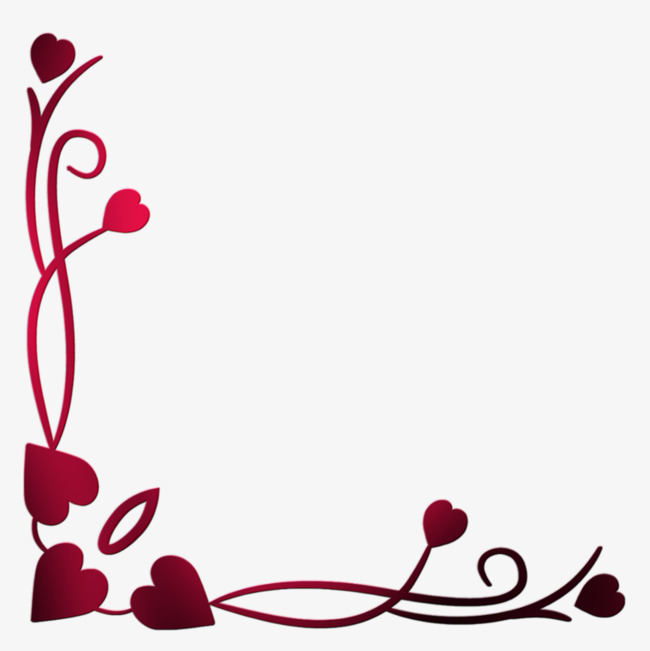heart border, Red, Love, Heart PNG Image