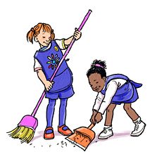 Girl Helping Others Clipart
