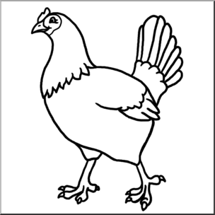Free Hen Clipart Black And White, Download Free Clip Art 