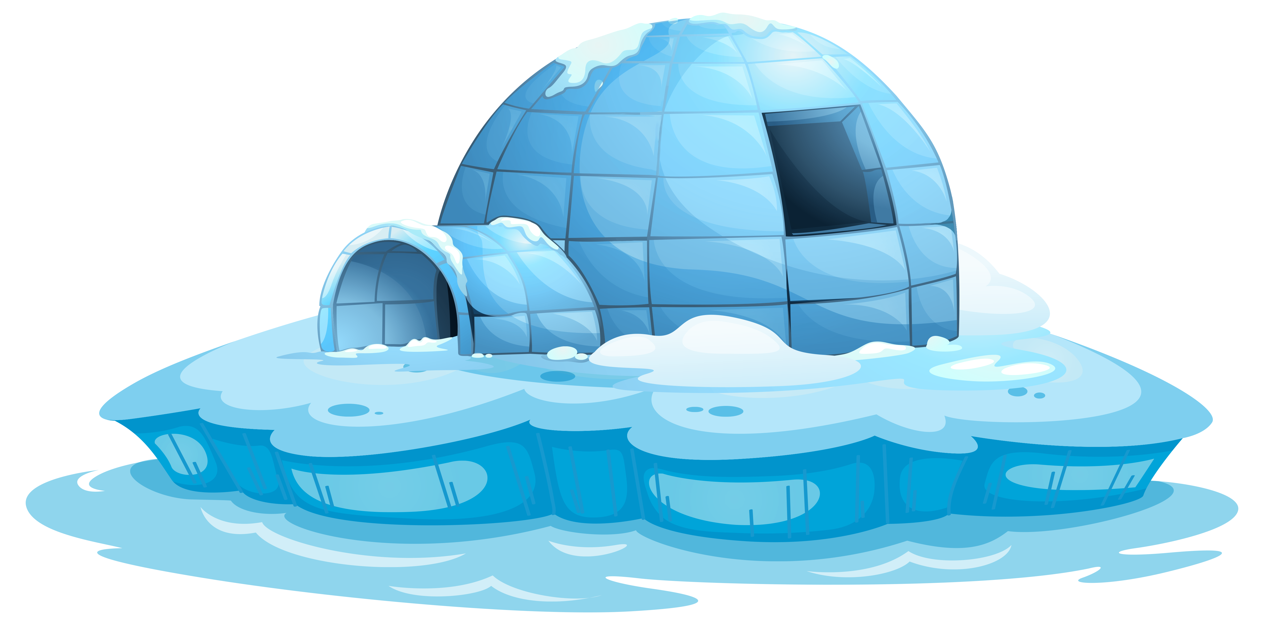 Clip Arts Related To : black and white clip art igloo. view all Igloo C...