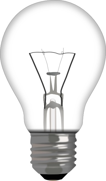 Light Bulb clip art Free vector in Open office drawing svg 