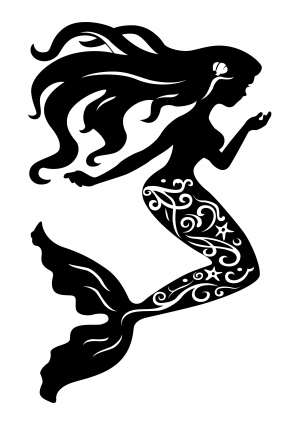 Mermaid clipart tribal