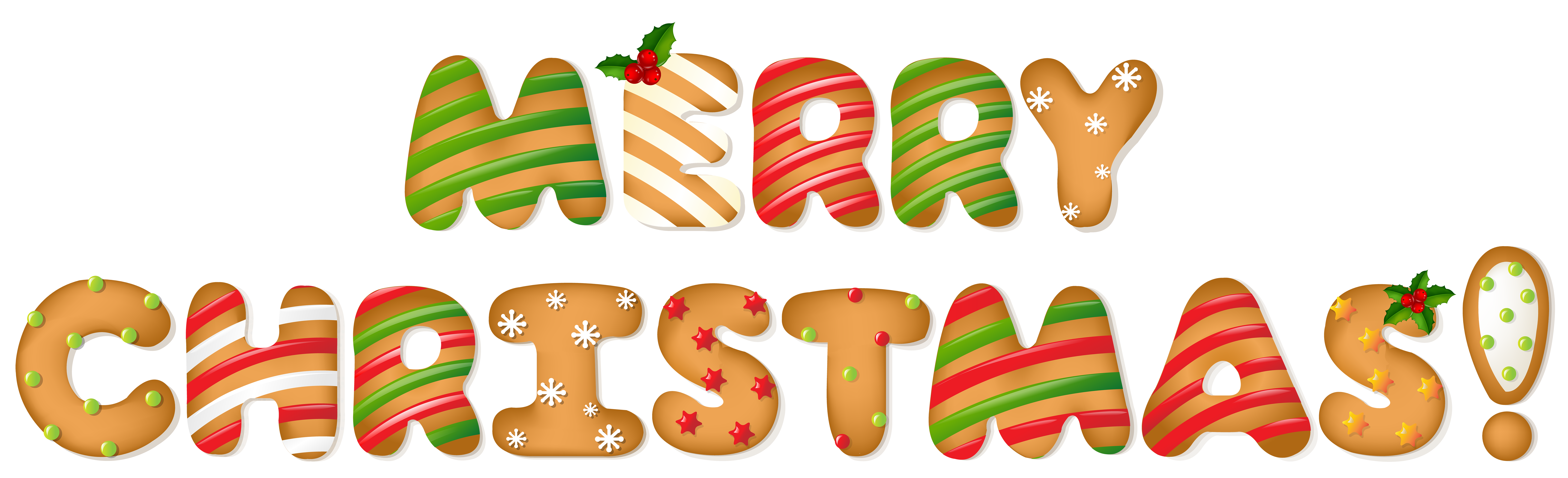 Merry Christmas Gingerbread Style PNG Clip Art Imageu200b Gallery 
