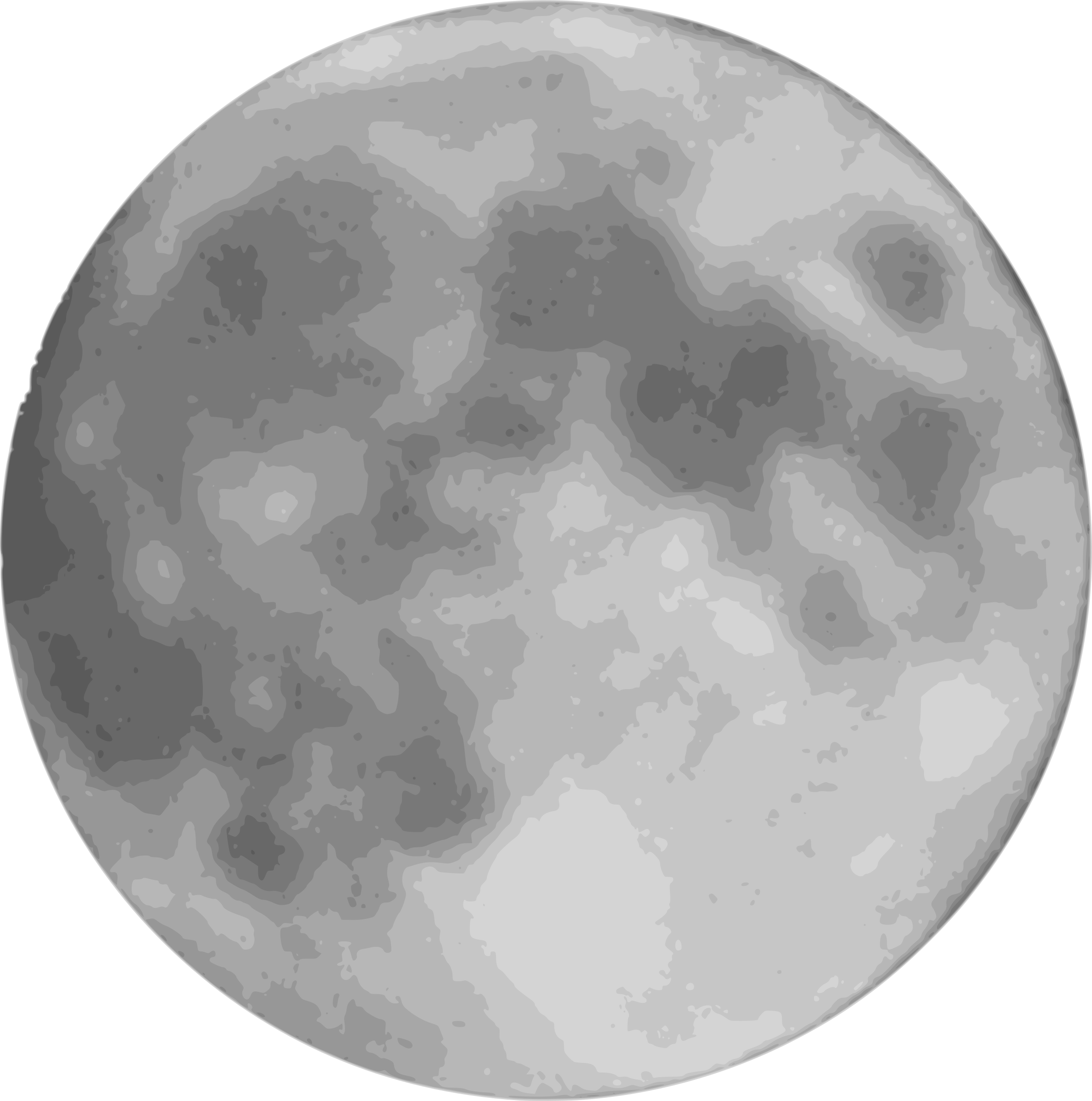 Realistic clipart moon 