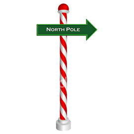 North pole sign clipart