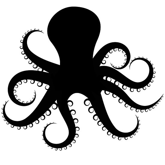 Shadows clipart octopus