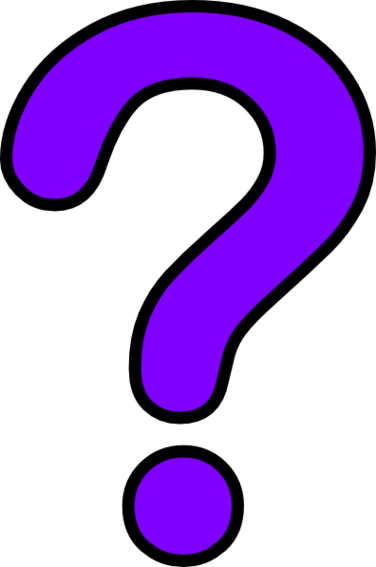 Purple question mark