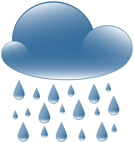 Rain Cloud Weather Icon 