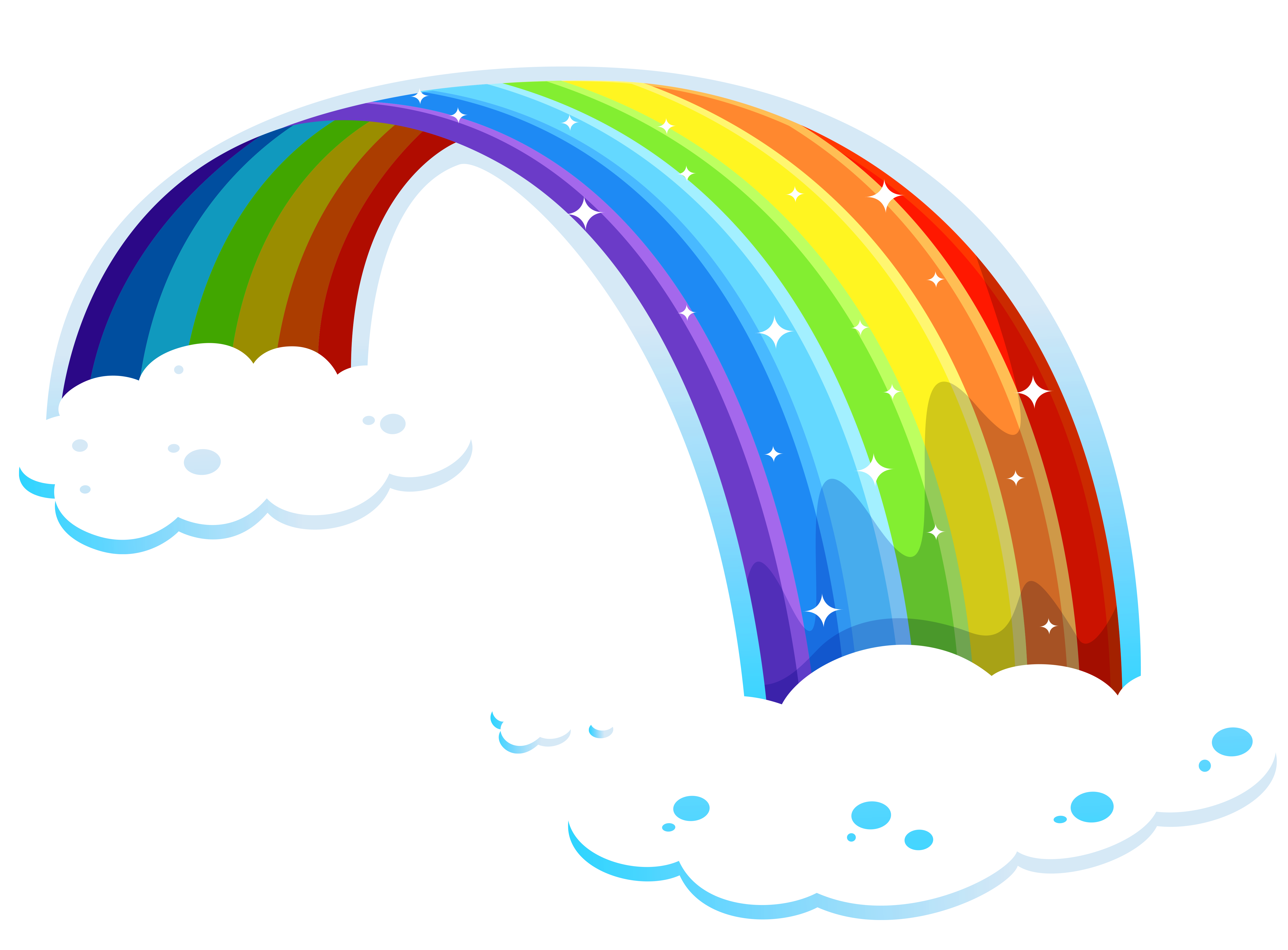 half rainbow  Rainbow Clipart 