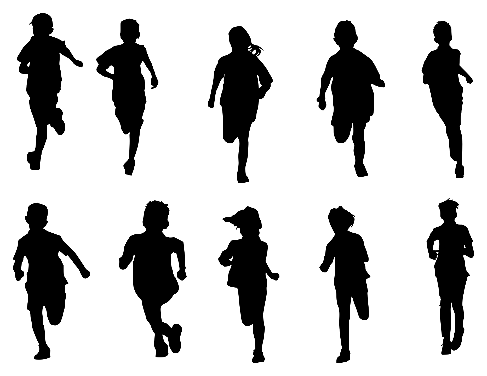 Featured image of post Vector Kids Running Silhouette : Kid running silhouettes stock vector #2299097.