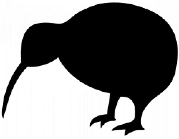 kiwi bird silhouette - Clip Art Library