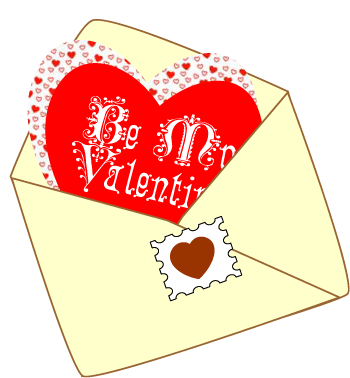 Valentine letter clip art Valentine letter clipart photo 