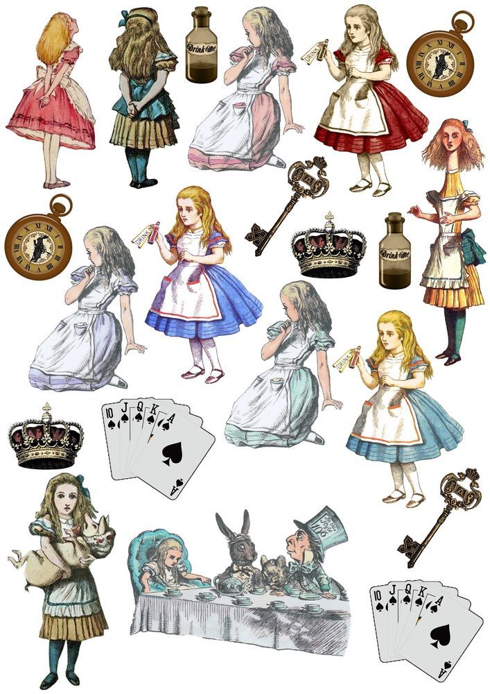 Alice In Wonderland Clipart Alice Clip Art Watercolor - vrogue.co