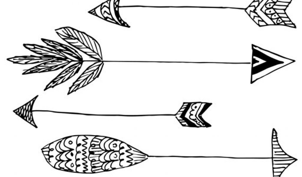 Tribal Arrow Clipart Black And White_904575