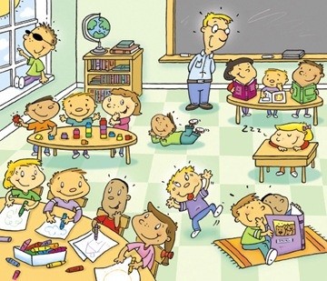 Classroom Clipart Background 