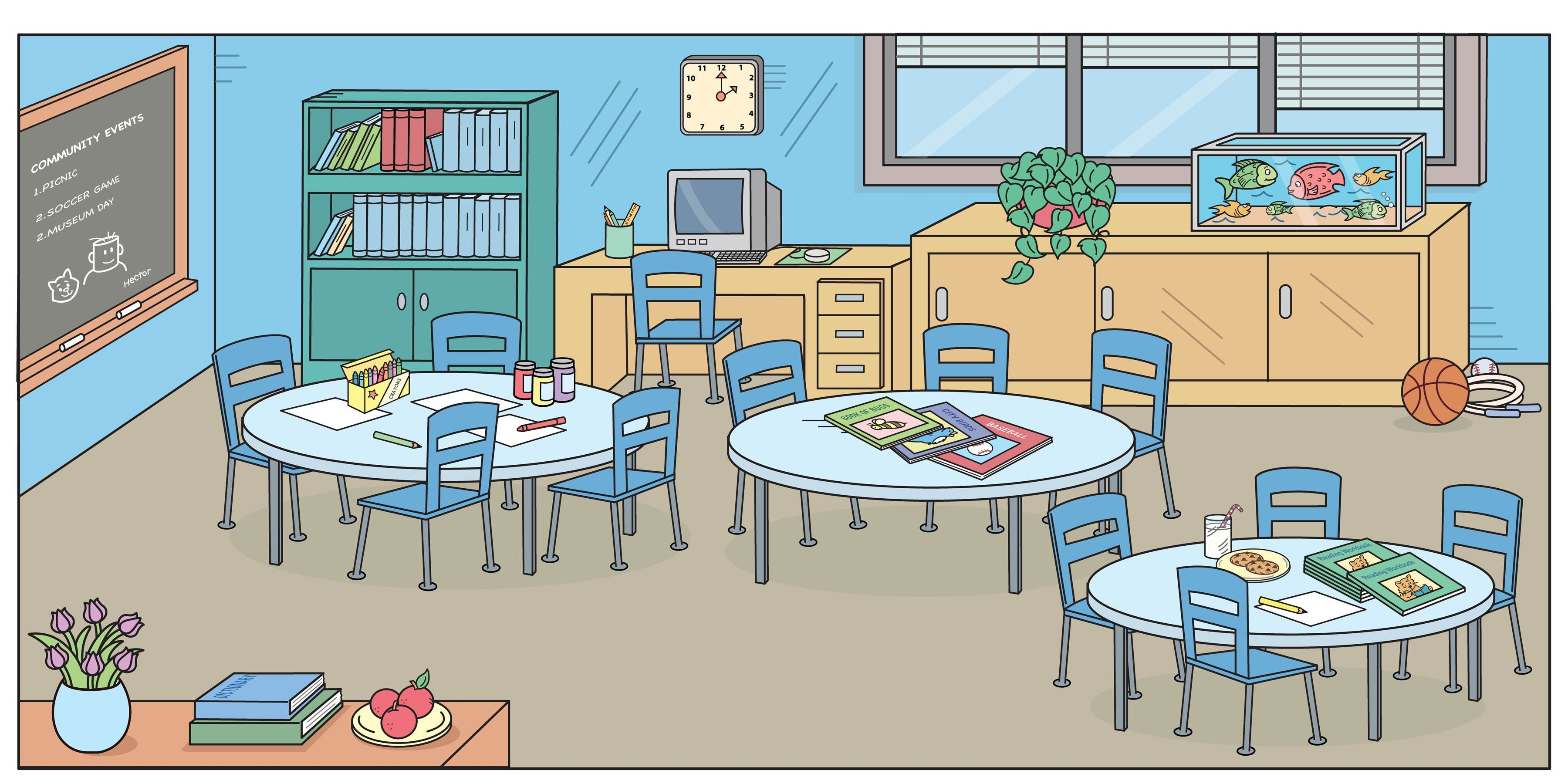 Empty Kindergarten Classroom Clipart Furniture Walpaper minecraftyoob