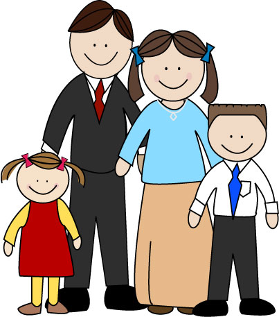 Image of Family Clipart #9707, Family Clip Art Images 