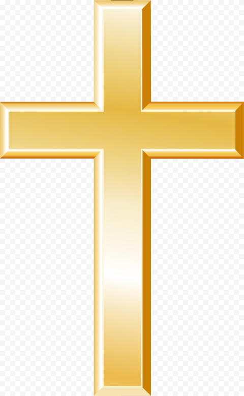 Golden Cross Image - High-Quality Religious Symbol for Web Use