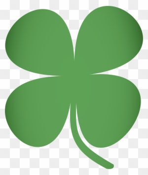 Four-Leaf Clover Icon - Symbol of Good Luck & Irish Tradition