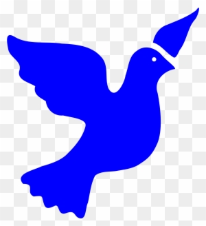 Blue Peace Dove Icon - Symbol of Harmony and Hope