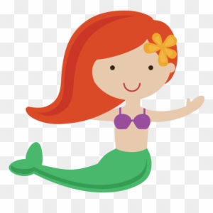 Cute Mermaid Illustration for Kids’ Content, Printables & Digital Design