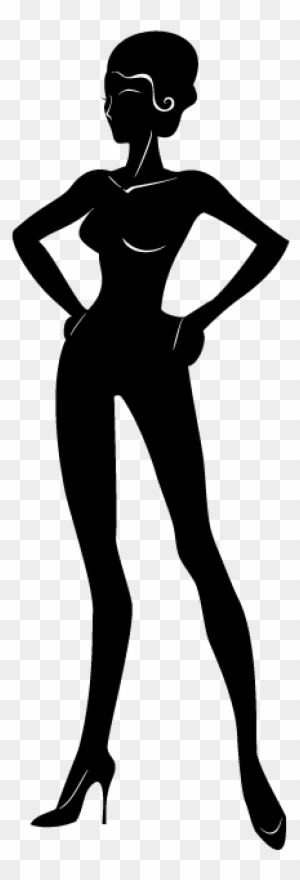Elegant Female Silhouette Illustration - Stylish Vector Art for Design Projects