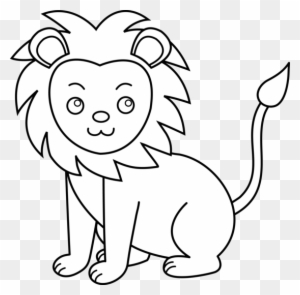 lion outlines - Clip Art Library