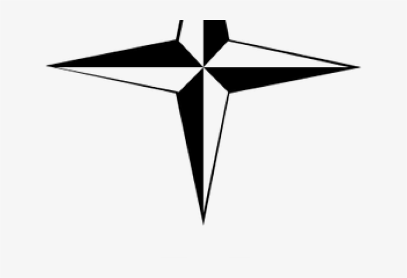 Compass Rose Symbol - Nautical Navigation Icon