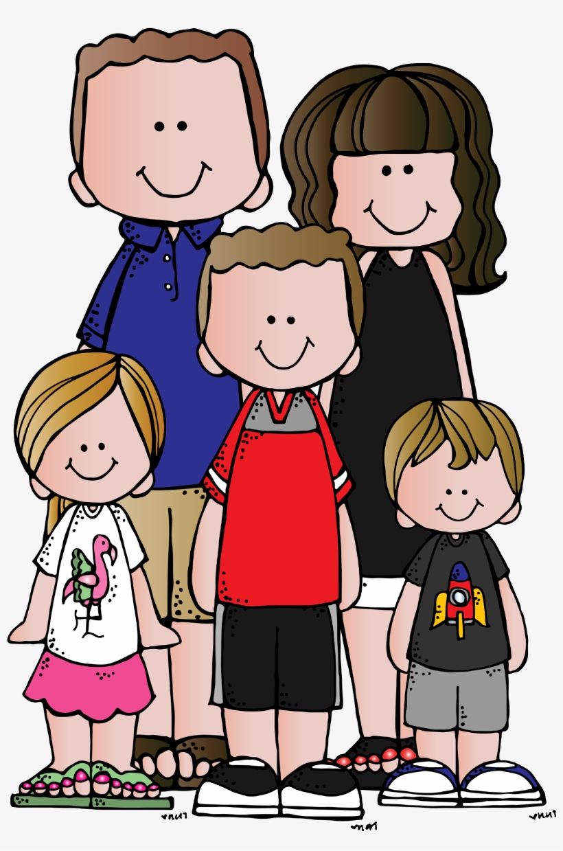 Happy Family Clipart Illustration | Free Download for Educational Use