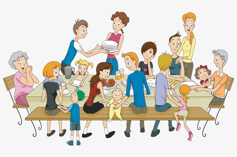 Family Mealtime Gathering - Celebrating Togetherness Over Food